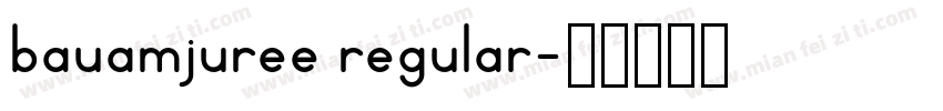 bauamjuree regular字体转换